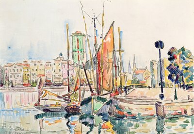 La Rochelle : Bateaux et maisons - Paul Signac